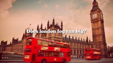 Does london fog run big?