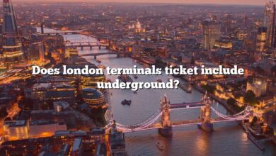 Does london terminals ticket include underground?