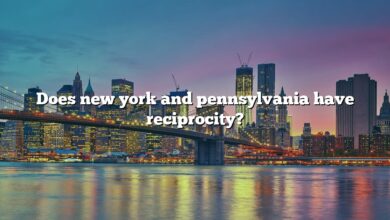 Does new york and pennsylvania have reciprocity?