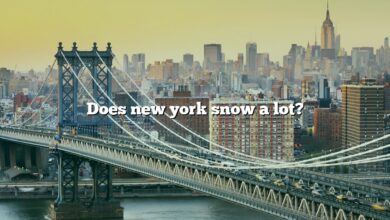 Does new york snow a lot?