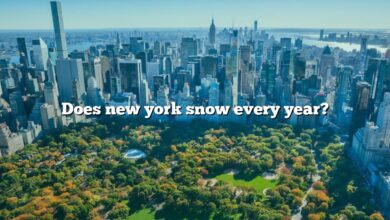 Does new york snow every year?