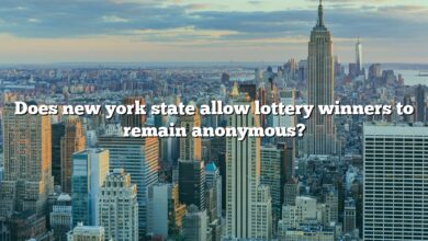 Does new york state allow lottery winners to remain anonymous?