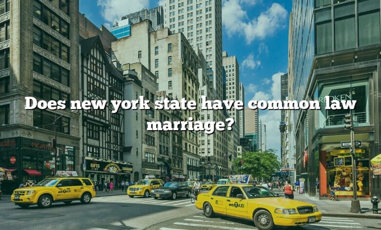 Does new york state have common law marriage?