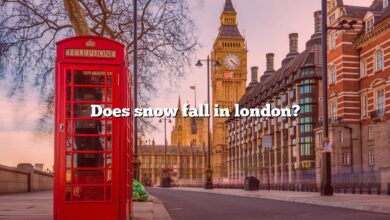 Does snow fall in london?