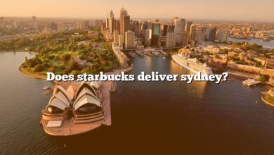 Does starbucks deliver sydney?