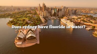 Does sydney have fluoride in water?