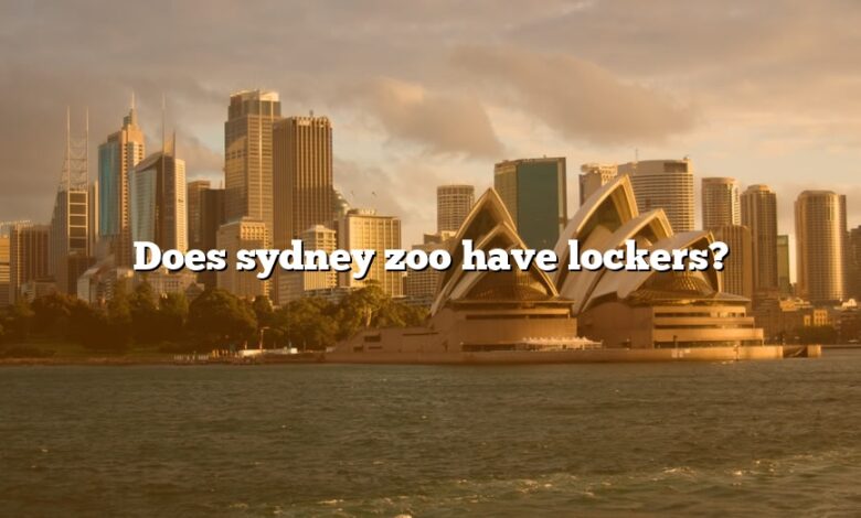 Does sydney zoo have lockers?