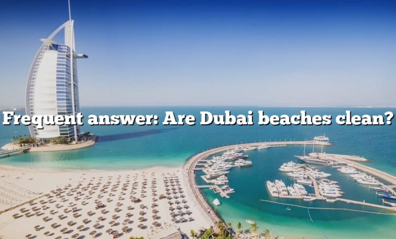 Frequent answer: Are Dubai beaches clean?