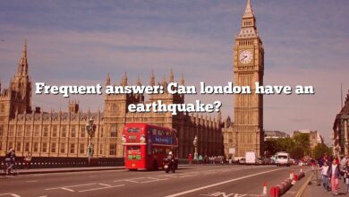 Frequent answer: Can london have an earthquake?