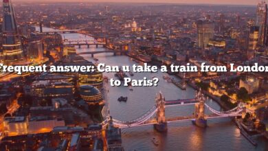 Frequent answer: Can u take a train from London to Paris?