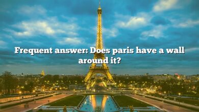 Frequent answer: Does paris have a wall around it?
