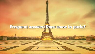 Frequent answer: Does snow in paris?