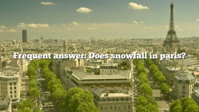 Frequent answer: Does snowfall in paris?