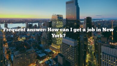 Frequent answer: How can I get a job in New York?
