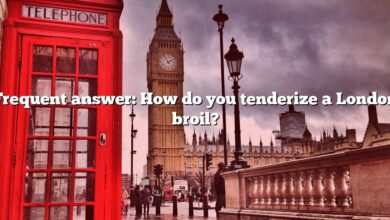 Frequent answer: How do you tenderize a London broil?