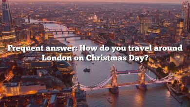 Frequent answer: How do you travel around London on Christmas Day?