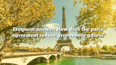 Frequent answer: How does the paris agreement reduce greenhouse gases?