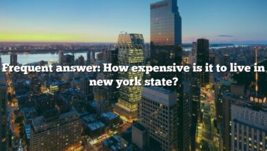Frequent answer: How expensive is it to live in new york state?