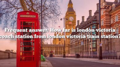Frequent answer: How far is london victoria coach station from london victoria train station?