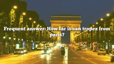 Frequent answer: How far is san tropez from paris?
