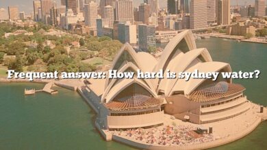 Frequent answer: How hard is sydney water?