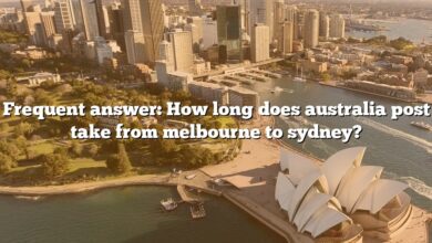 Frequent answer: How long does australia post take from melbourne to sydney?
