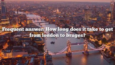 Frequent answer: How long does it take to get from london to bruges?