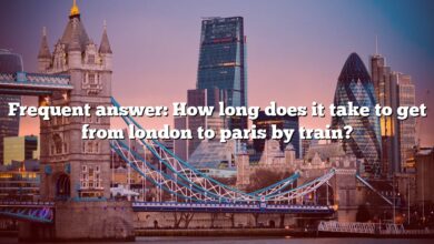 Frequent answer: How long does it take to get from london to paris by train?