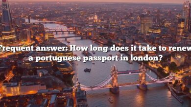 Frequent answer: How long does it take to renew a portuguese passport in london?