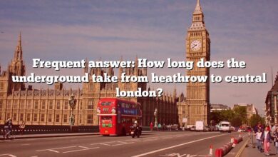 Frequent answer: How long does the underground take from heathrow to central london?