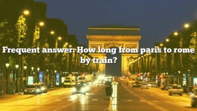 Frequent answer: How long from paris to rome by train?