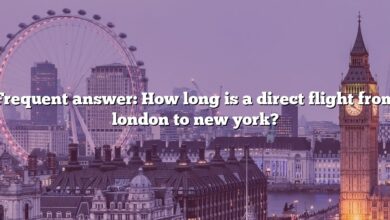 Frequent answer: How long is a direct flight from london to new york?