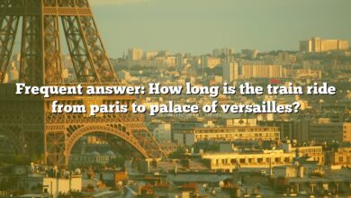 Frequent answer: How long is the train ride from paris to palace of versailles?