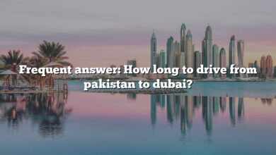Frequent answer: How long to drive from pakistan to dubai?