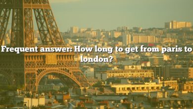 Frequent answer: How long to get from paris to london?