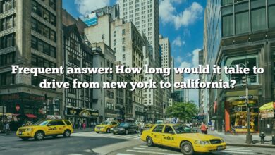 Frequent answer: How long would it take to drive from new york to california?