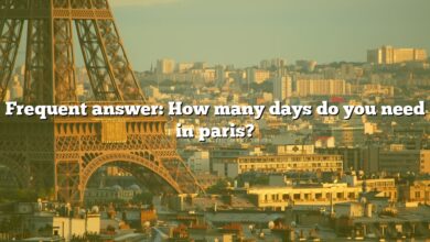 Frequent answer: How many days do you need in paris?