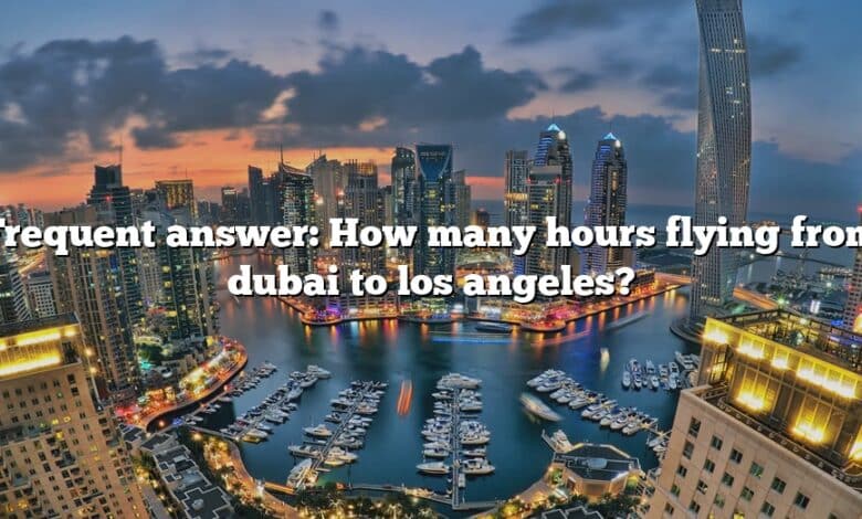 Frequent answer: How many hours flying from dubai to los angeles?