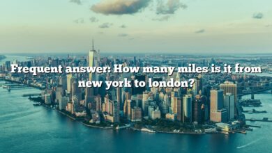 Frequent answer: How many miles is it from new york to london?