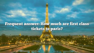 Frequent answer: How much are first class tickets to paris?