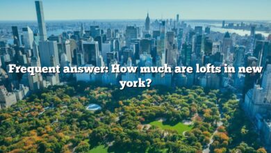 Frequent answer: How much are lofts in new york?