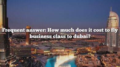 Frequent answer: How much does it cost to fly business class to dubai?