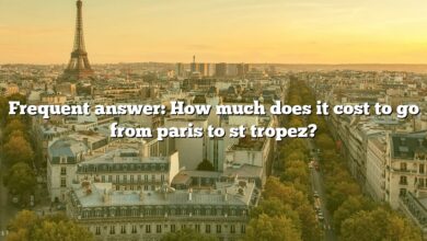 Frequent answer: How much does it cost to go from paris to st tropez?