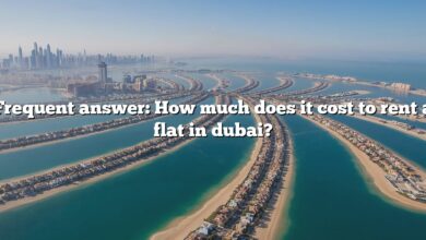 Frequent answer: How much does it cost to rent a flat in dubai?