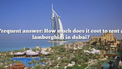 Frequent answer: How much does it cost to rent a lamborghini in dubai?