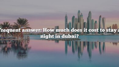 Frequent answer: How much does it cost to stay a night in dubai?