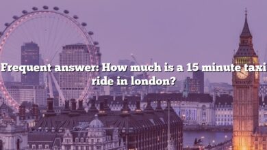 Frequent answer: How much is a 15 minute taxi ride in london?