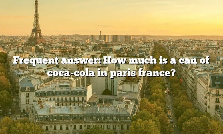 Frequent answer: How much is a can of coca-cola in paris france?