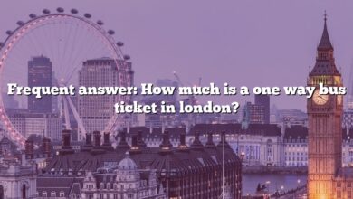 Frequent answer: How much is a one way bus ticket in london?