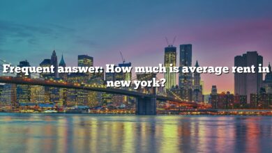 Frequent answer: How much is average rent in new york?